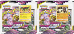Pokemon Sun & Moon SM11 Unified Minds 3-Booster Blister Packs: Set of 2